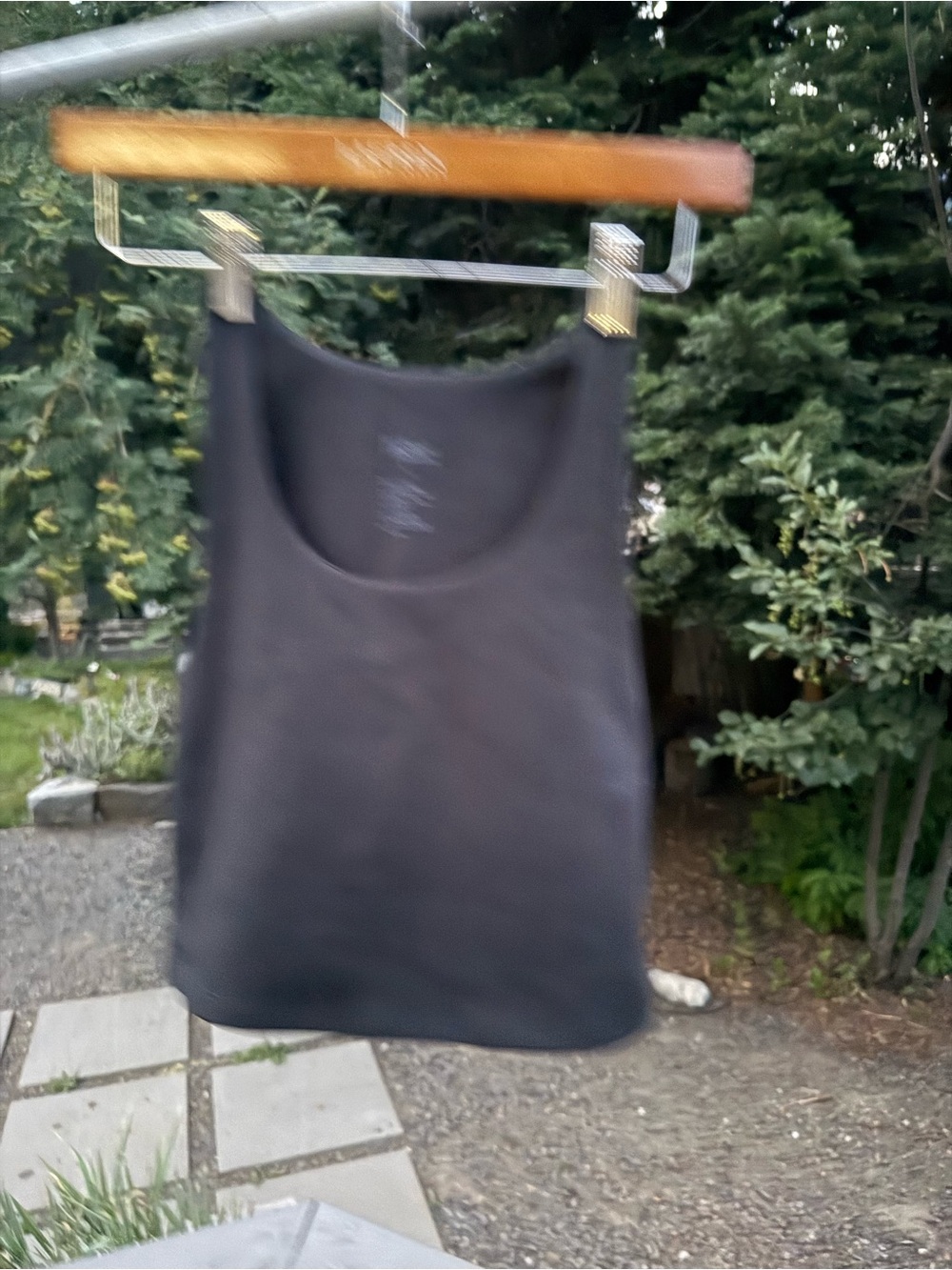 girlfriend collective Black Ribbed Tank Top